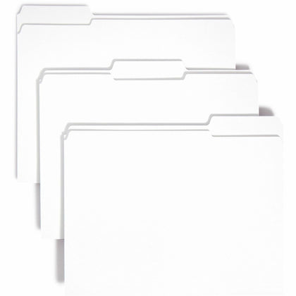 Smead Colored Top Tab File Folders - 1/3 Cut 8 1/2’’ x 11’’ 100/Box