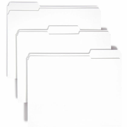 Smead Colored Top Tab File Folders - 1/3 Cut 8 1/2’’ x 11’’ 100/Box