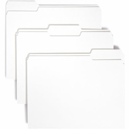 Smead Colored Top Tab File Folders - 1/3 Cut 8.5’’ x 11’’ Assorted Position - 100/Box