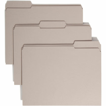 Smead Colored Top Tab File Folders - Letter Size - 100/Box