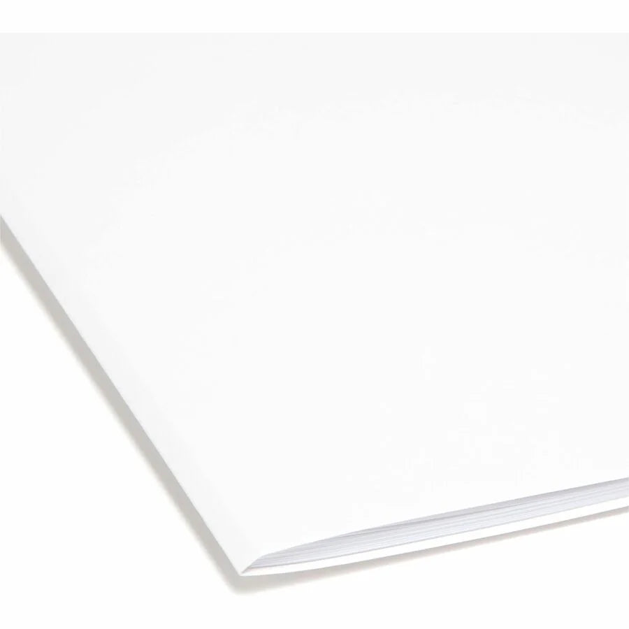Smead Colored Top Tab File Folders - Letter Size - White - 100/Box