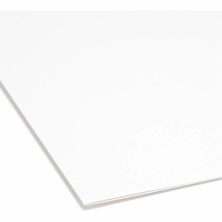 Smead Colored Top Tab File Folders - Letter Size - White - 100/Box