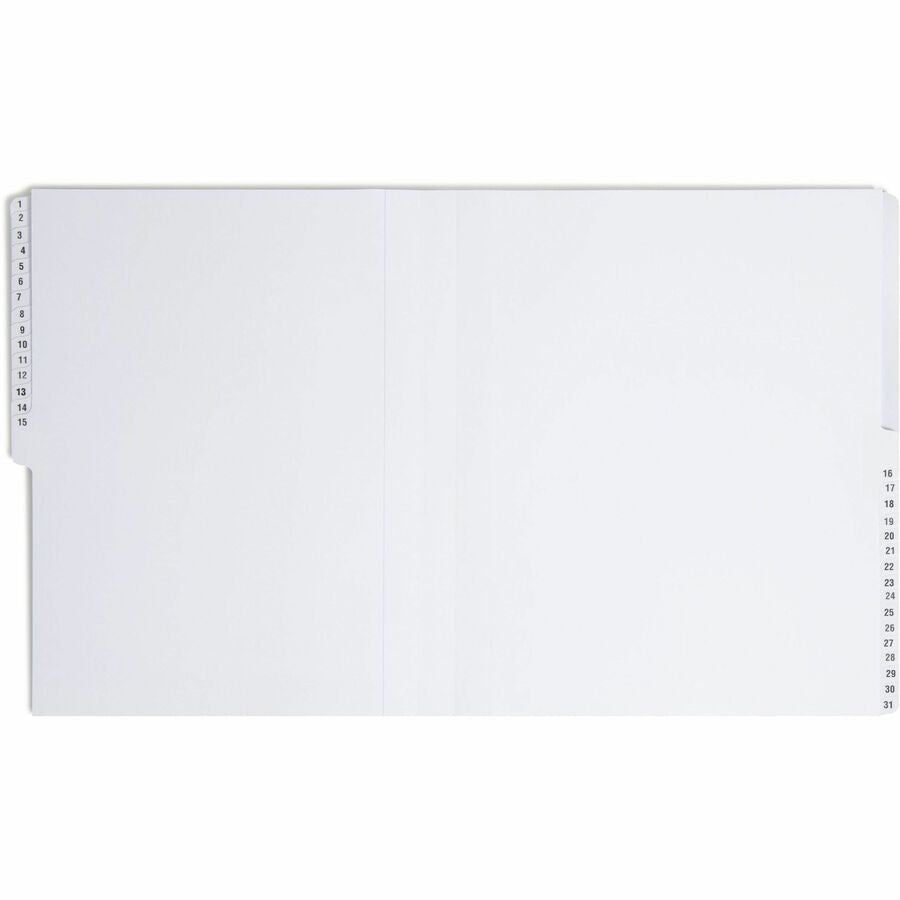 Smead Daily Desk File/Sorter - Printed Tab(s) - Digit - 1-31 - Letter - 8.50’’ Width x 11’’ Length - 35% Recycled - 1