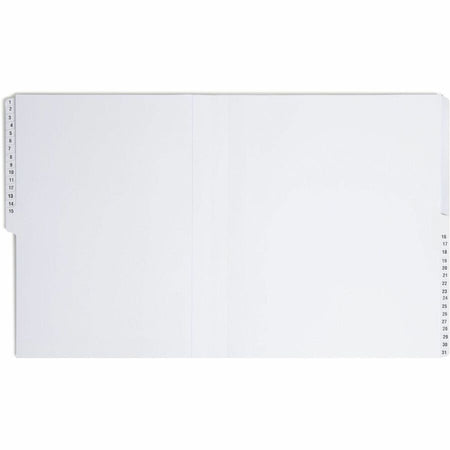 Smead Daily Desk File/Sorter - Printed Tab(s) - Digit - 1-31 - Letter - 8.50’’ Width x 11’’ Length - 35% Recycled - 1