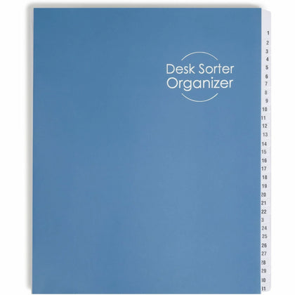 Smead Daily/Monthly Desk File/Sorter - Digit Organizer - Blue Divider - Filing Jackets & Pockets