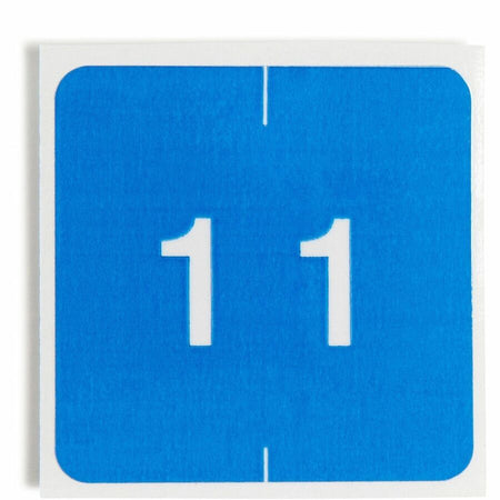 Smead DCC Color-Coded Numeric Labels - 1 - x 1/2’’ Width Length - Light Blue - Laminated - 250 / Roll - Filing