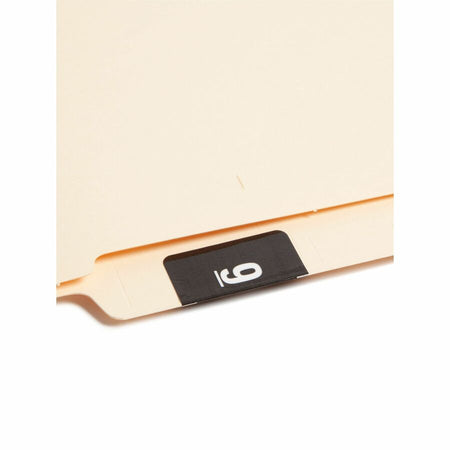 Smead DCC Color-Coded Numeric Labels - 9 - x 1 1/2’’ Width Length - Black - Laminated - 250 / Roll - Filing