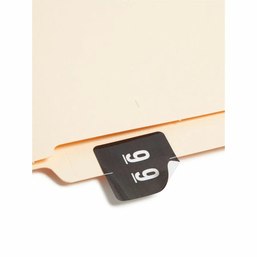 Smead DCC Color-Coded Numeric Labels - 9 - x 1 1/2’’ Width Length - Black - Laminated - 250 / Roll - Filing