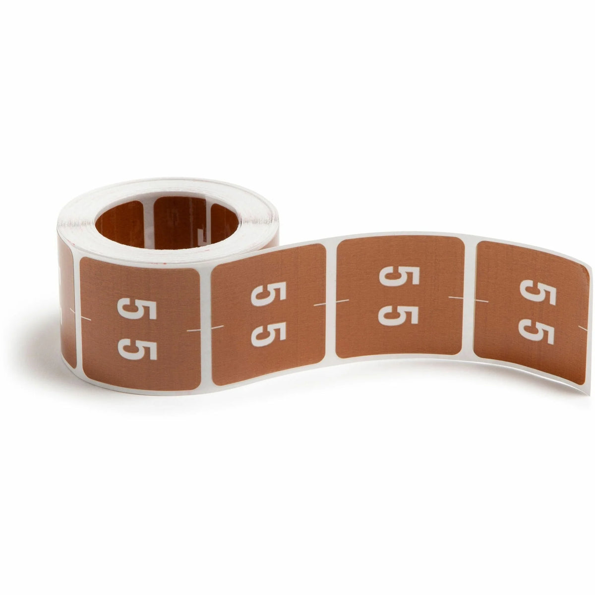 Smead DCC Color-Coded Numeric Labels - Brown Laminated - 250/Roll - Filing