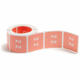 Smead DCC Color-Coded Numeric Labels - 2 - x 1 1/2’’ Width Length - Pink - Laminated - 250 / Roll - Filing