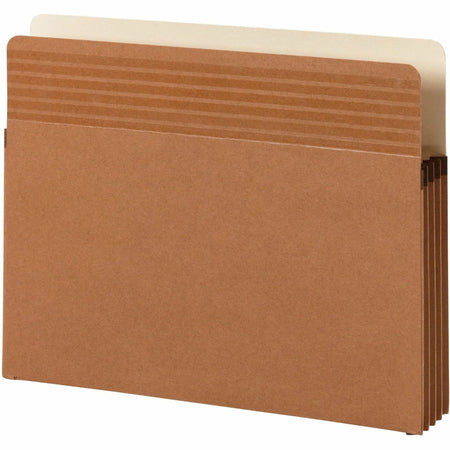 Smead Easy Grip Straight Tab Cut Letter Recycled File Pocket - 8 1/2’’ x 11’’ - 3 Expansion - Redrope - Filing Jackets