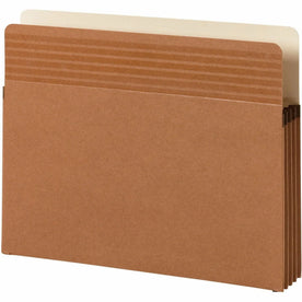 Smead Easy Grip Straight Tab Cut Letter Recycled File Pocket - 8 1/2’’ x 11’’ - 3 Expansion - Redrope - Filing Jackets