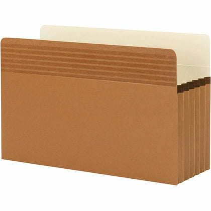 Smead Easy Grip Legal File Pocket - Redrope 5 1/4’’ Expansion - 10/Box - Filing Jackets & Pockets