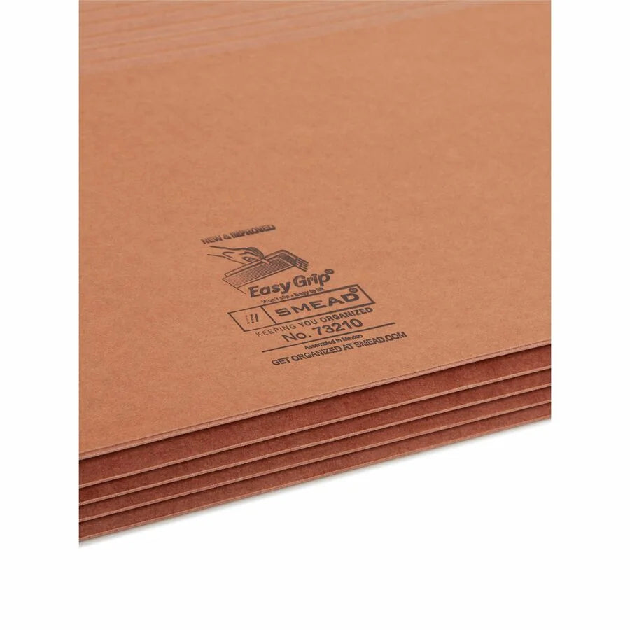 Smead Easy Grip Legal File Pocket - Redrope Tear Proof Gusset - Filing Jackets & Pockets