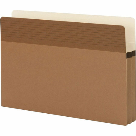 Smead Easy Grip Straight Tab Cut Legal Recycled File Pocket - 8 1/2’’ x 14’’ - 1 3/4’’ Expansion - Redrope - Filing