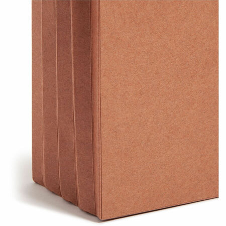Smead Easy Grip Straight Tab Cut Legal Recycled File Pocket - 8 1/2’’ x 14’’ - 3 Expansion - Pressboard - Redrope
