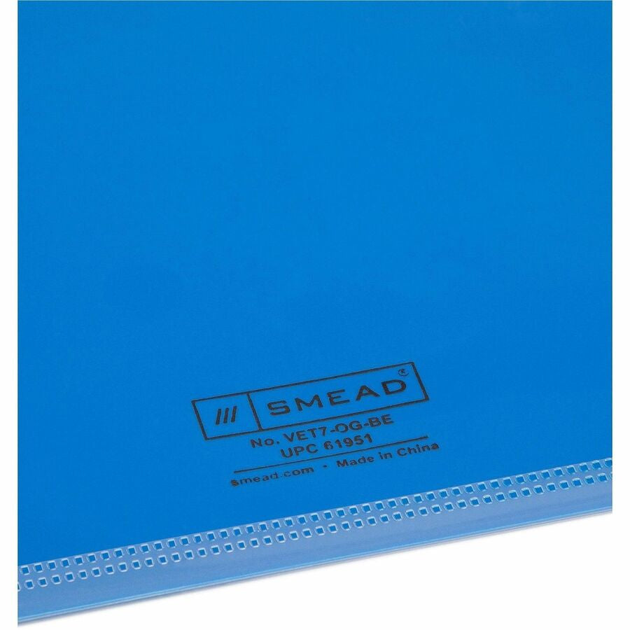 Smead End Tab Out Guides - Printed Bottom Tab(s) - Message - Letter - Blue Poly - 25 / Box - Filing