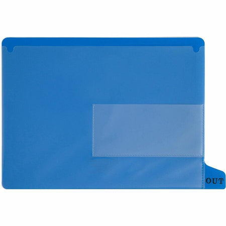 Smead End Tab Out Guides - Printed Bottom Tab(s) - Message - Letter - Blue Poly - 25 / Box - Filing