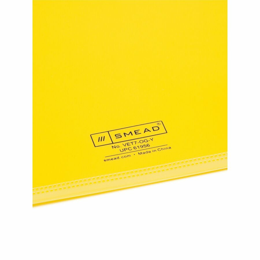 Smead End Tab Out Guides - Printed Bottom Tab(s) - Message - Letter - Yellow Poly - 25 / Box - Filing