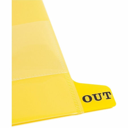 Smead End Tab Out Guides - Printed Bottom Tab(s) - Message - Letter - Yellow Poly - 25 / Box - Filing