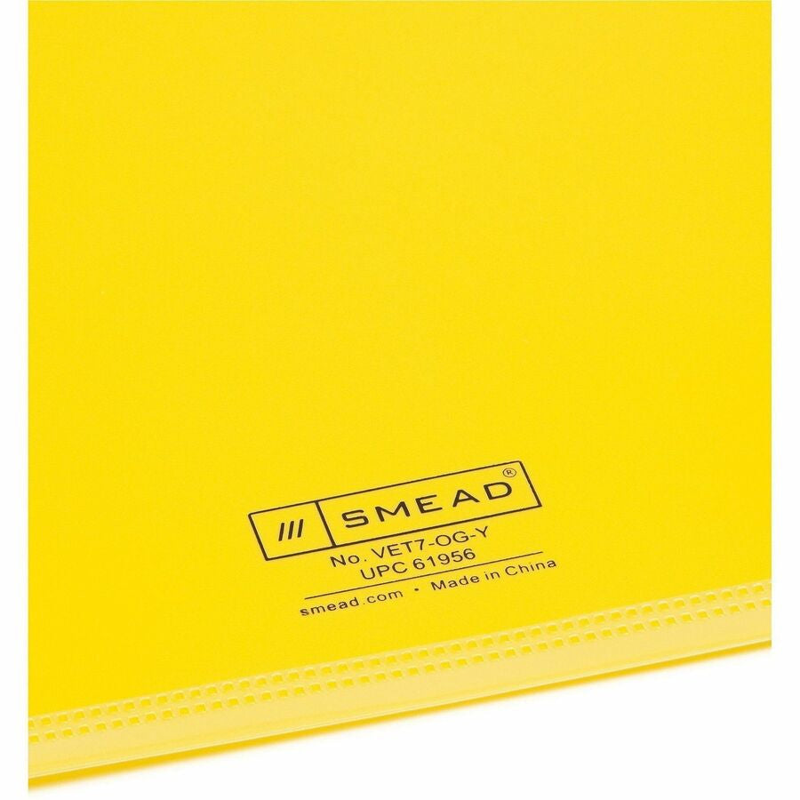 Smead End Tab Out Guides - Printed Bottom Tab(s) - Message - Letter - Yellow Poly - 25 / Box - Filing