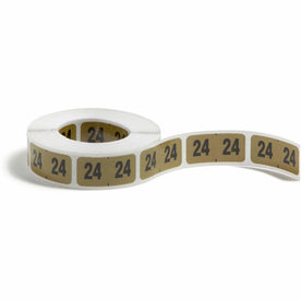 Smead ETYJ Gold Year Labels - Color-Coded Rolls - 3/4’’ x 1/2’’ - Laminated - Color-Coding