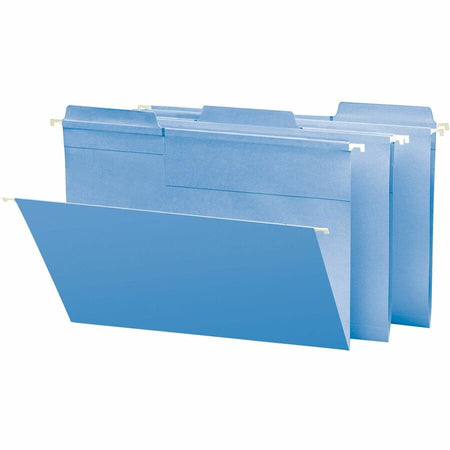 Smead FasTab 1/3 Tab Cut Letter Recycled Hanging Folder - 8 1/2’’ x 11’’ - Top Location - Assorted Position - 11 pt.