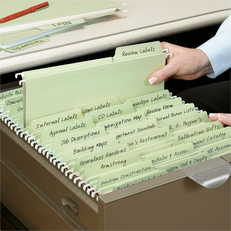 Smead FasTab 1/3 Tab Cut Letter Recycled Hanging Folder - Alternate-Image2