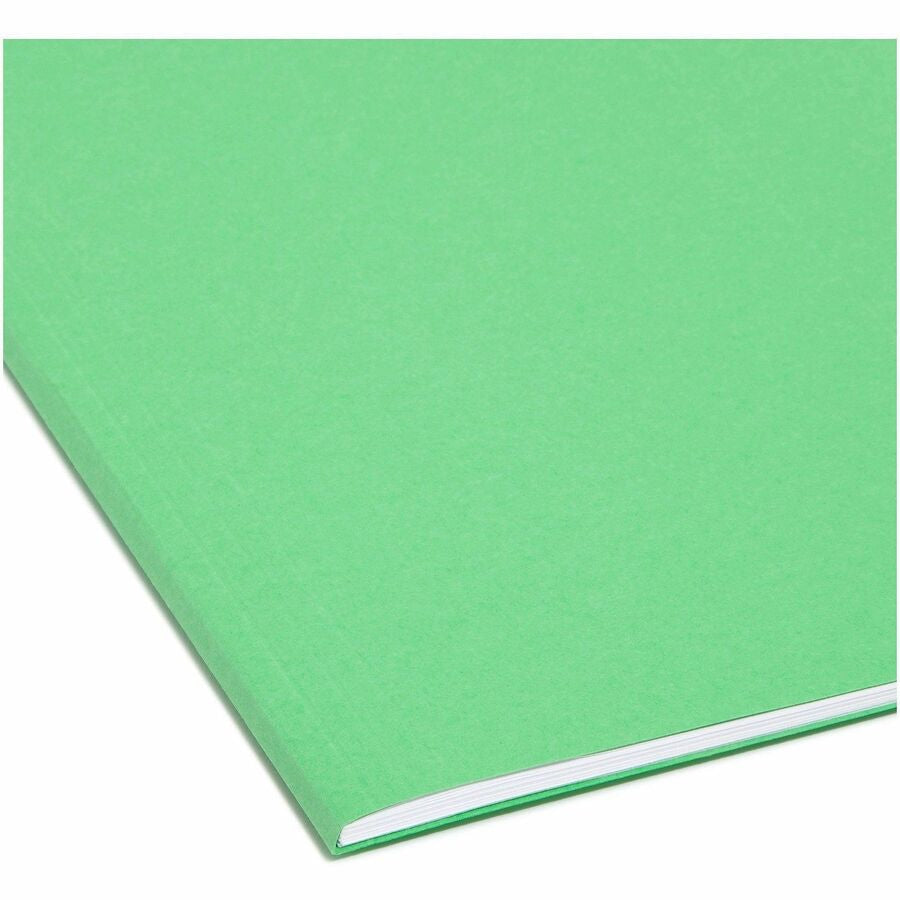 Smead FasTab 1/3 Tab Cut Letter Recycled Hanging Folder - 8 1/2’’ x 11’’ - Top Location - Assorted Position - 11 pt.