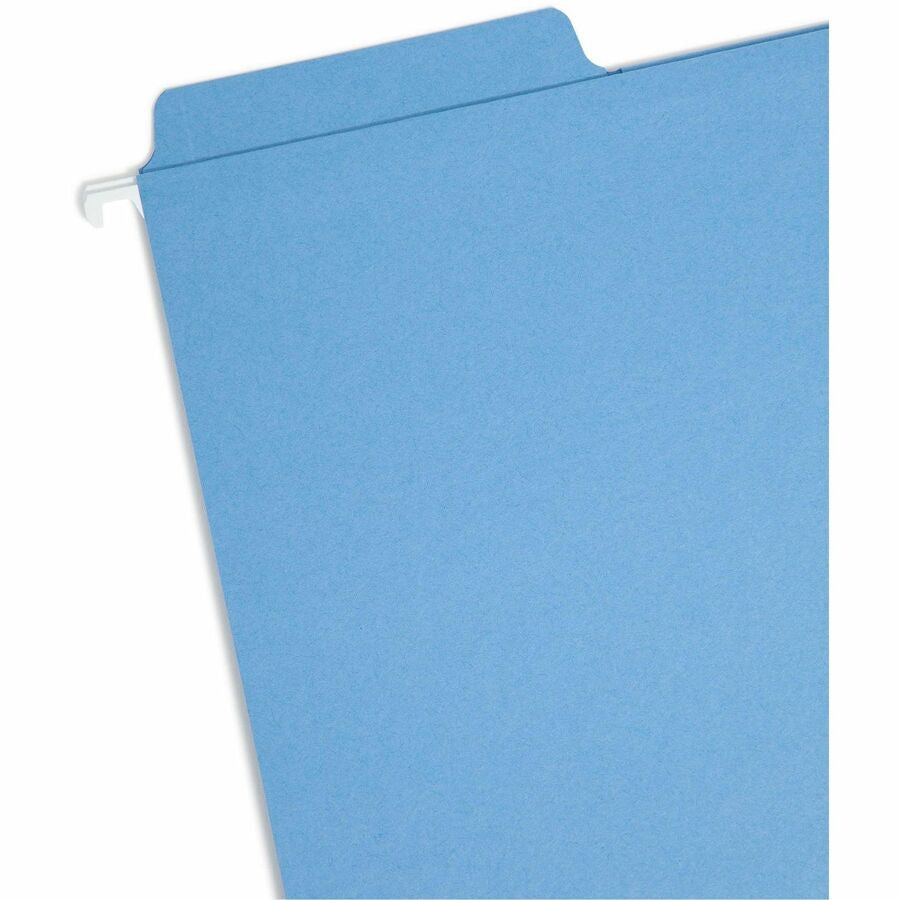 Smead FasTab 1/3 Tab Cut Letter Recycled Hanging Folder - 8 1/2’’ x 11’’ - Top Location - Assorted Position - 11 pt.