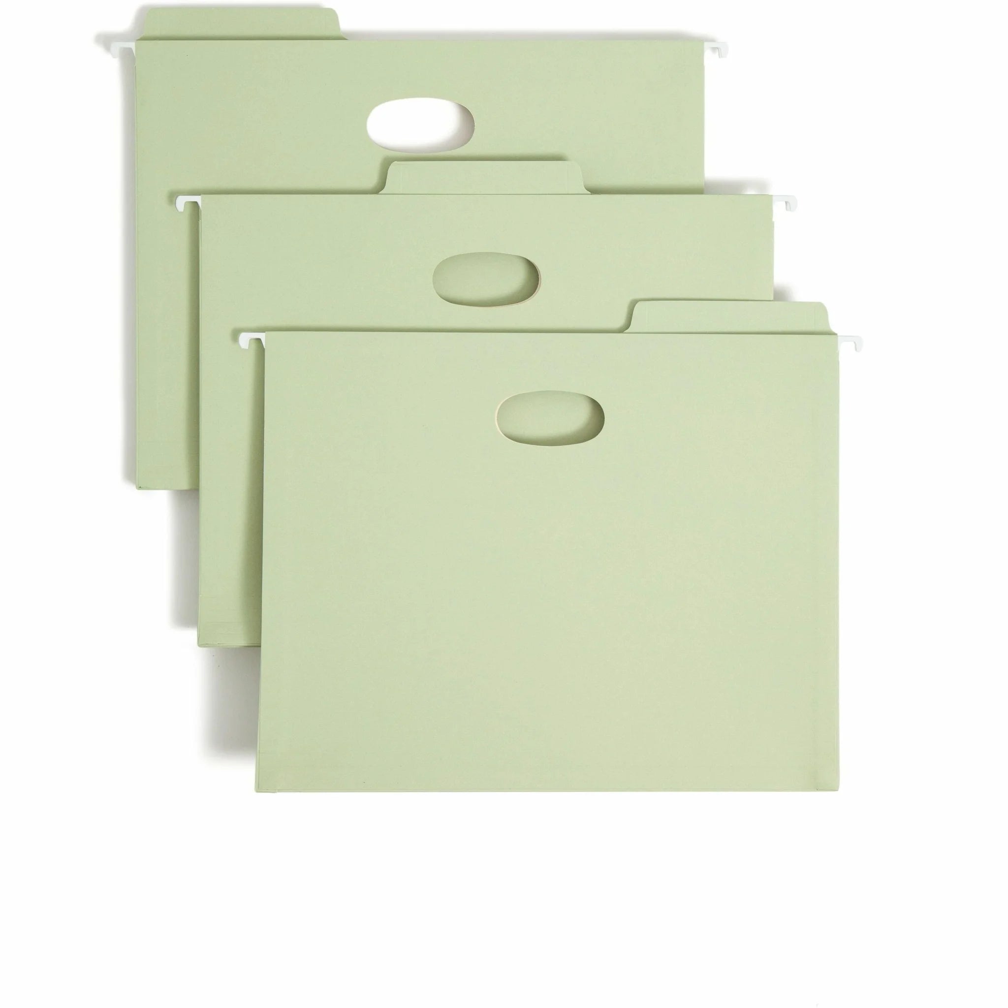 Smead FasTab 1/3 Tab Cut Letter Recycled Hanging Folder 8 1/2’’ x 11’’ 9 / Box Top Location 5 1/4’’ Expansion 11 pt.
