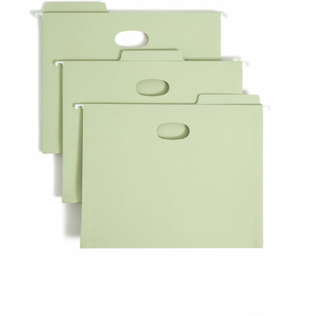 Smead FasTab 1/3 Tab Cut Letter Recycled Hanging Folder 8 1/2’’ x 11’’ 9 / Box Top Location 5 1/4’’ Expansion 11 pt.