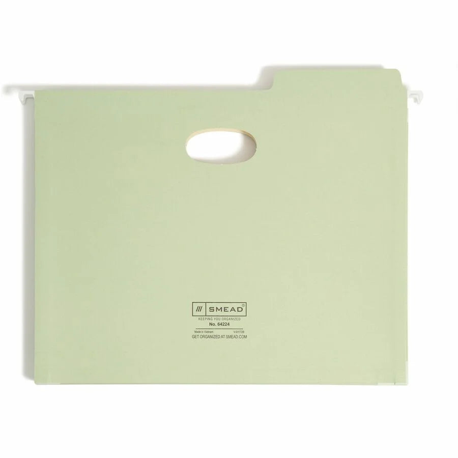 Smead FasTab 1/3 Tab Cut Letter Recycled Hanging Folder 8 1/2’’ x 11’’ 9 / Box Top Location 5 1/4’’ Expansion 11 pt.