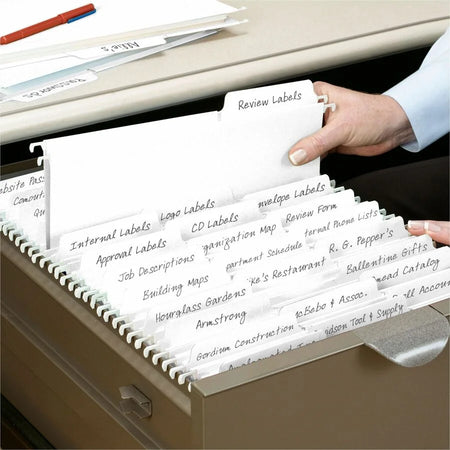 Smead FasTab Hanging Folders - Letter Size - Assorted Tab Position - & Accessories
