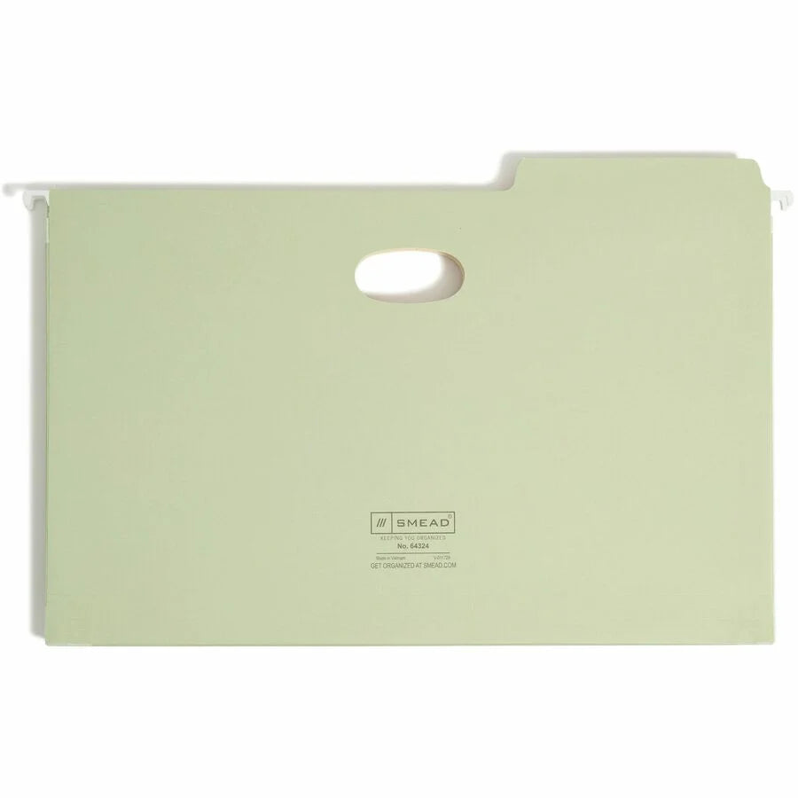 Smead FasTab Legal Hanging Folders - Heavy Duty Moss - 9/Box - & Accessories