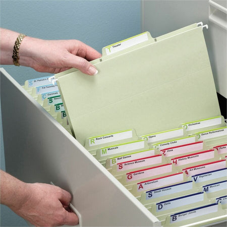 Smead FasTab Recycled Hanging Folders - Heavy Duty Tear Resistant - 20/Box - & Accessories