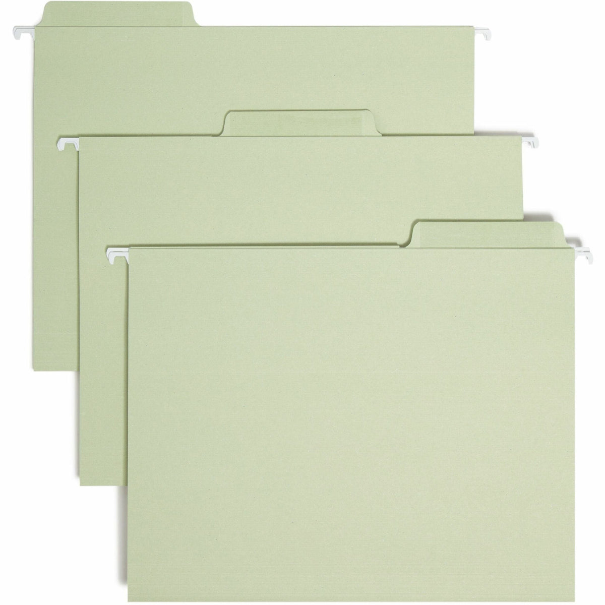 Smead FasTab Recycled Hanging Folders - Letter Size - Moss - 20/Box - & Accessories