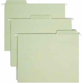 Smead FasTab Recycled Hanging Folders - Letter Size - Moss - 20/Box - & Accessories