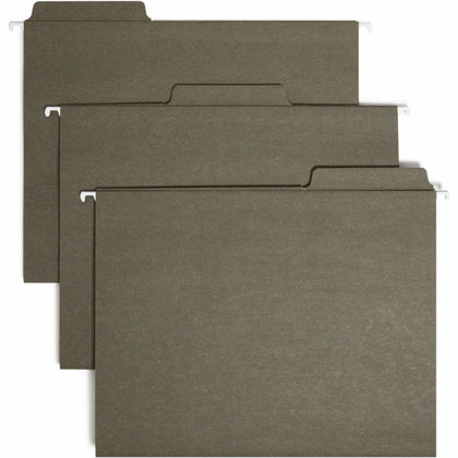 Smead FasTab Recycled Hanging Folders - Letter Size Top Tab Assorted Position - 20/Box - & Accessories