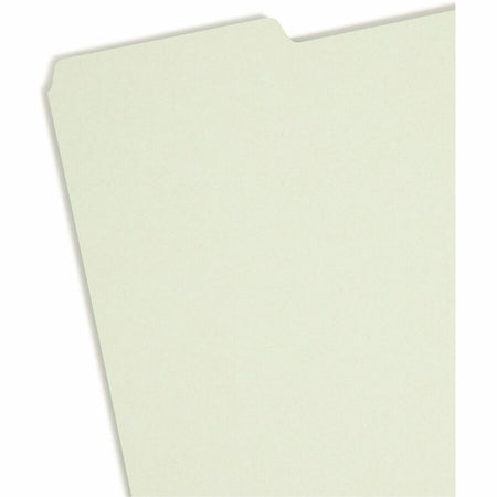 Smead Filing Guides with Blank Tab - Assorted Tab(s) - Letter - Gray Pressboard Green - 100% Recycled - 100 / Box