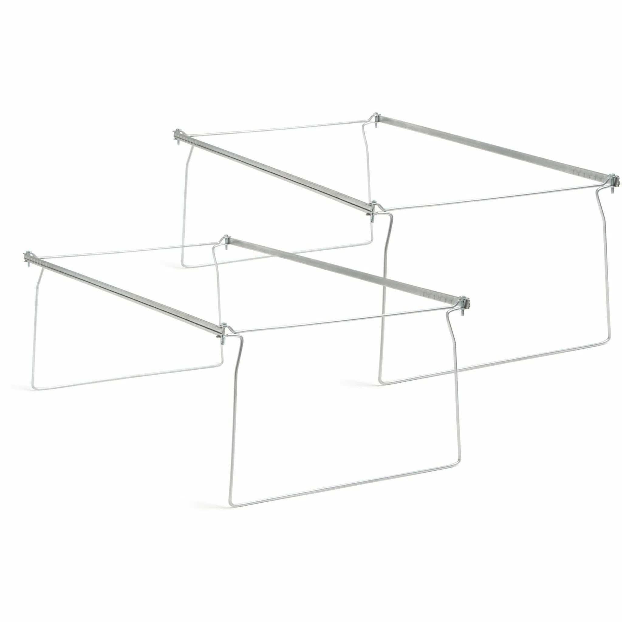 Smead Hanging Folder Frames: Legal Size Steel Frames Gray - 2/Pack - Folders & Accessories