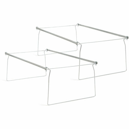 Smead Hanging Folder Frames: Legal Size Steel Frames Gray - 2/Pack - Folders & Accessories
