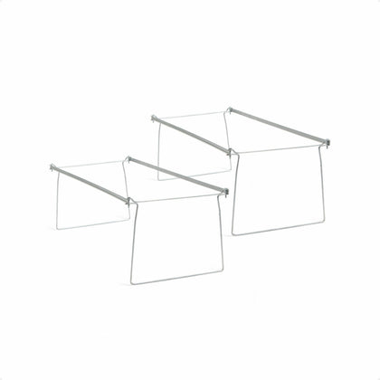 Smead Hanging Folder Frames: Letter Size Steel Frames Gray - 2/Pack - Folders & Accessories