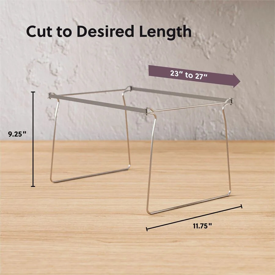 Smead Hanging Folder Frames: Letter Size Steel Frames Gray - 2/Pack - Folders & Accessories