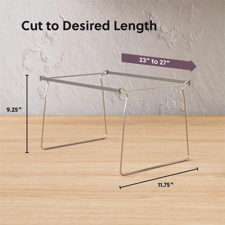 Smead Hanging Folder Frames: Letter Size Steel Frames Gray - 2/Pack - Folders & Accessories