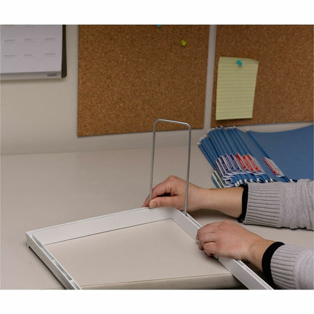 Smead Heavy-Duty Adjustable Hanging Folder Frame - Letter - 16’’ to 24’’ Long - Steel Plastic - White - 1 / Box