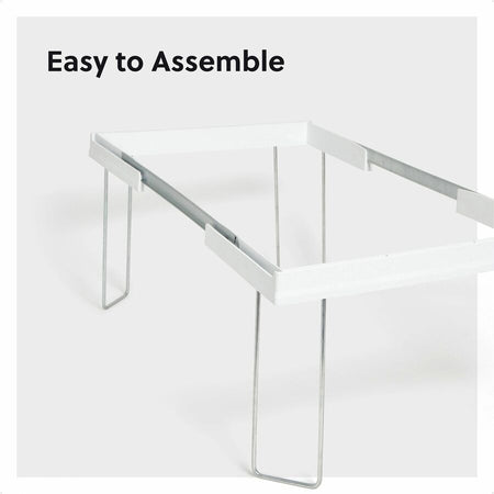 Smead Heavy-Duty Adjustable Hanging Folder Frame - Letter - 16’’ to 24’’ Long - Steel Plastic - White - 1 / Box