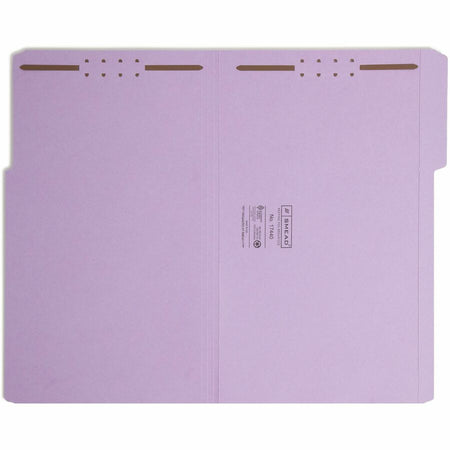 Smead 1/3 Tab Cut Legal Recycled Fastener Folder - 8 1/2’’ x 14’’ - 2 Fastener(s) - Top Location - Assorted Position