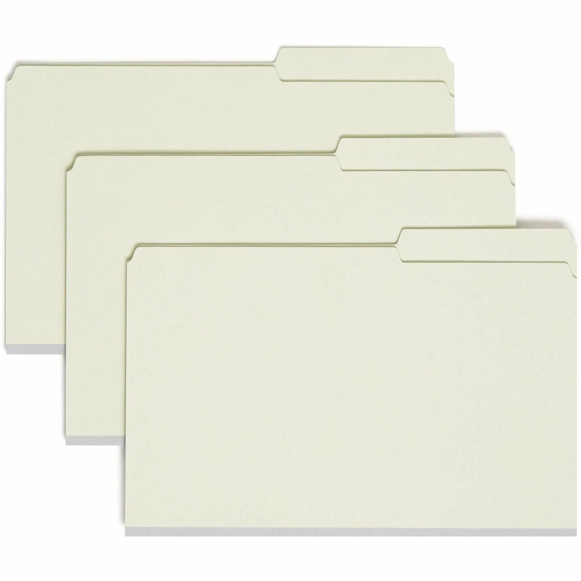 Smead Legal Fastener Folder - 2’’ Expansion 25pt Pressboard - Gray/Green - 100% Recycled - Folders