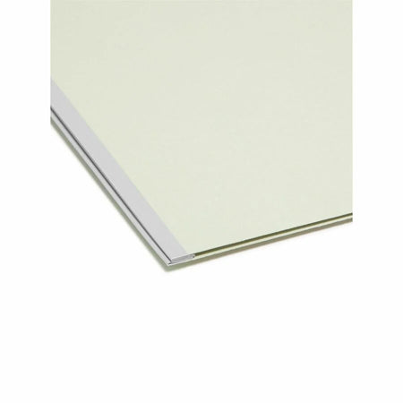 Smead Legal Fastener Folder - 2’’ Expansion 25pt Pressboard - Gray/Green - 100% Recycled - Folders